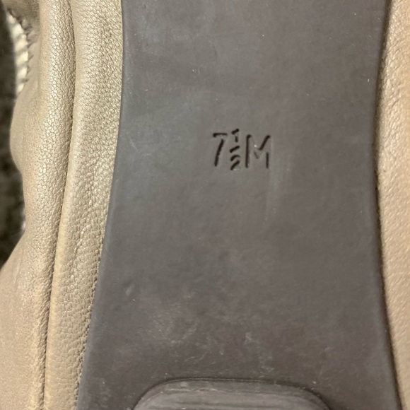 TORY BURCH Gabby Gunmetal Platinum BALLET Flats Slip on Gray SHOES 7.5 M - Picture 7 of 7